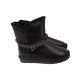 Уги жіночі UGG чорні натуральна шкіра 283-22ZU