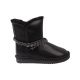 Уги жіночі UGG чорні натуральна шкіра 283-22ZU