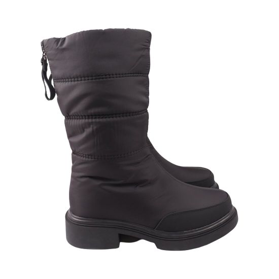 Сапоги женские Meglias черные балоновые на платформе 34-25ZSC