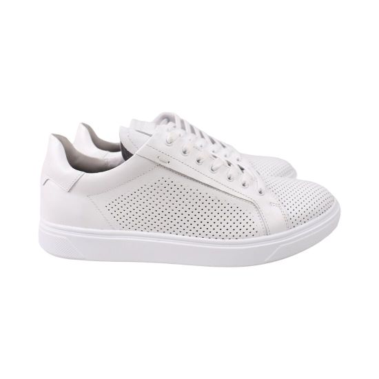 Кеды мужские Maxus shoes белые натуральная кожа 155-25LTSP