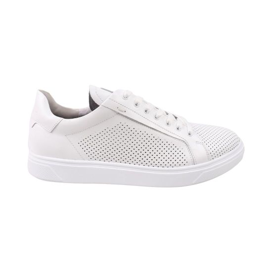 Кеды мужские Maxus shoes белые натуральная кожа 155-25LTSP