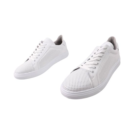 Кеды мужские Maxus shoes белые натуральная кожа 155-25LTSP