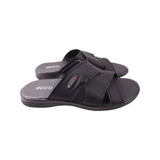Шльопанці чоловічі Maxus shoes чорні натуральна шкіра