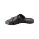 Шльопанці чоловічі Maxus shoes чорні натуральна шкіра 134-23LSHC