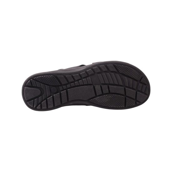 Шльопанці чоловічі Maxus shoes чорні натуральна шкіра 134-23LSHC