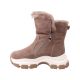 Черевики жіночі Vikonty капучіно натуральна замша 308-22ZHC