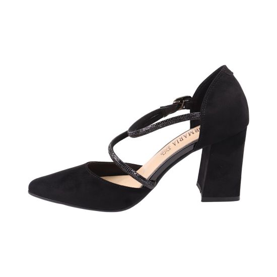 Туфли женские Aiformaria черные на каблуке 146-25/26LT