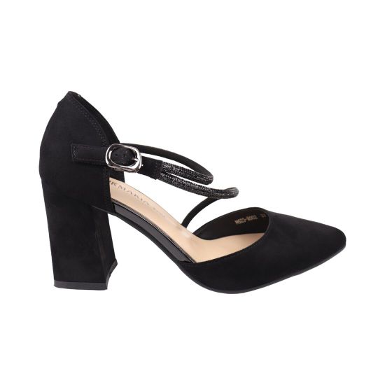 Туфли женские Aiformaria черные на каблуке 146-25/26LT