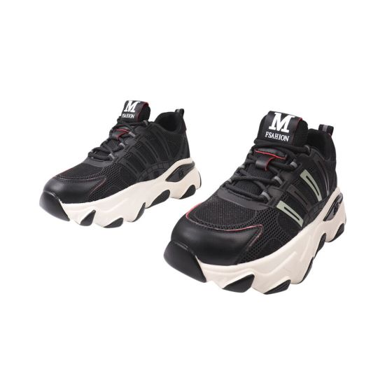 Кросівки жіночі з текстилю, на низькому ходу, на шнурівці, чорні, Li Fexpert 597-21DK