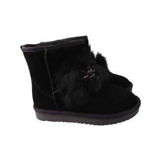 Уги жіночі UGG чорні натуральна замша