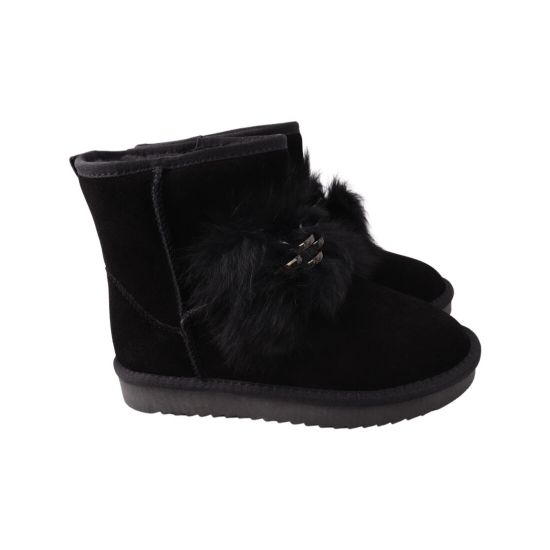 Уги жіночі UGG чорні натуральна замша 280-22ZU