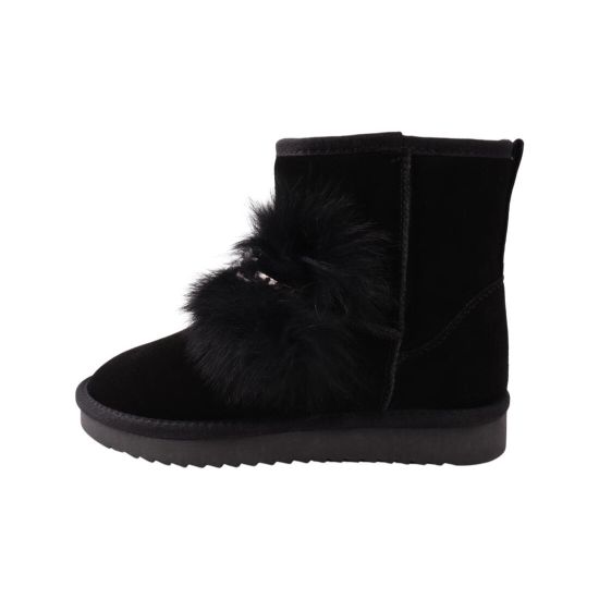 Уги жіночі UGG чорні натуральна замша 280-22ZU