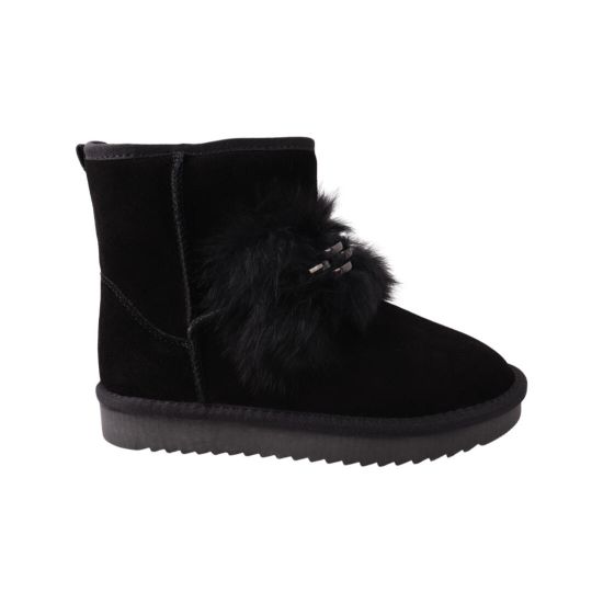 Уги жіночі UGG чорні натуральна замша 280-22ZU