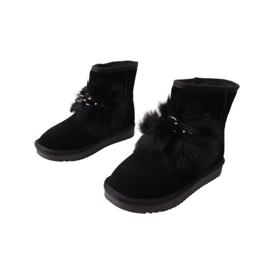 Уги жіночі UGG чорні натуральна замша 280-22ZU