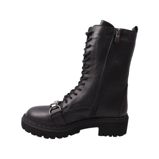 Черевики жіночі Aquamarin чорні натуральна шкіра 2048-22ZHC