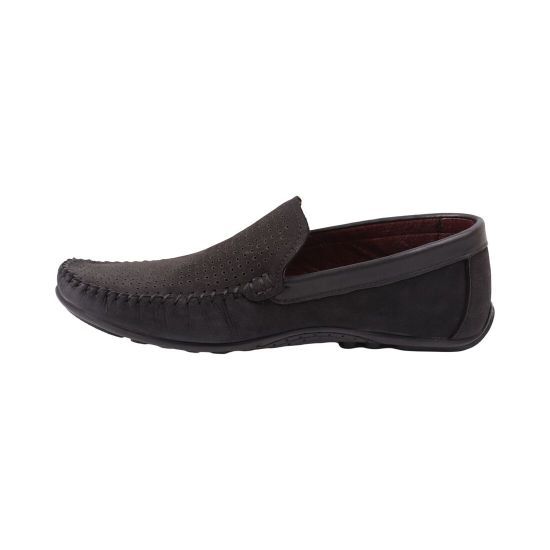 Мокасины мужские Max Step черные натуральный нубук 35-25LTMP