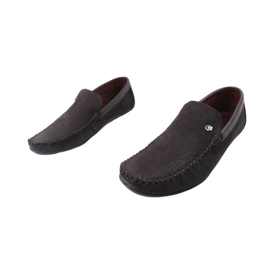 Мокасины мужские Max Step черные натуральный нубук 35-25LTMP