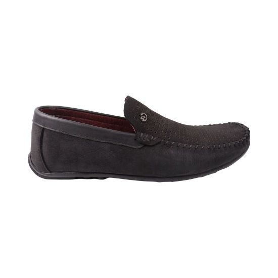 Мокасины мужские Max Step черные натуральный нубук 35-25LTMP