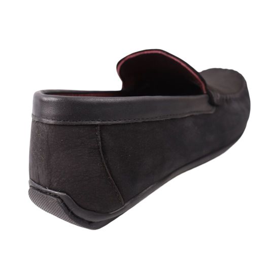 Мокасины мужские Max Step черные натуральный нубук 35-25LTMP