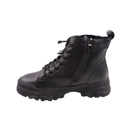 Черевики жіночі Renzoni чорні натуральна шкіра 844-23DHS