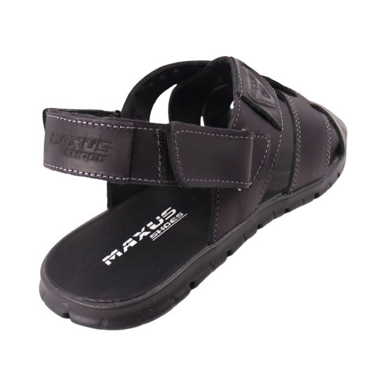 Сандалі чоловічі Maxus shoes чорні натуральна шкіра 144-24LBC