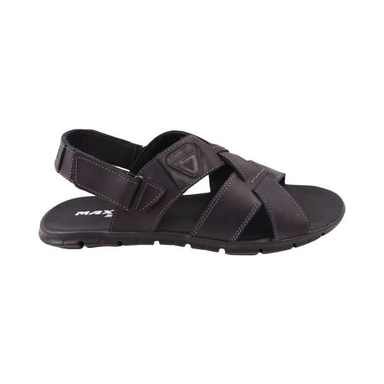 Сандалі чоловічі Maxus shoes чорні натуральна шкіра 144-24LBC