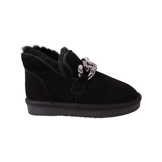 Уги жіночі UGG чорні натуральна замша 258-22ZU