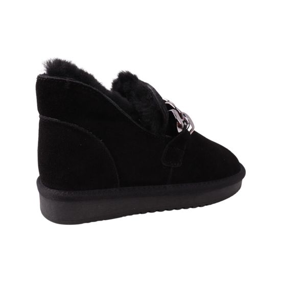Уги жіночі UGG чорні натуральна замша 258-22ZU