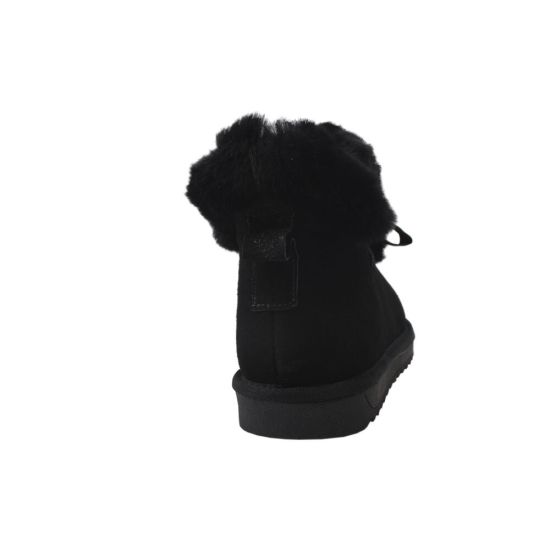 Уггі жіночі з натуральної замші, чорні, UGG 246-9ZU