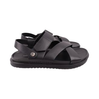 Сандалі чоловічі Brooman чорні натуральна шкіра