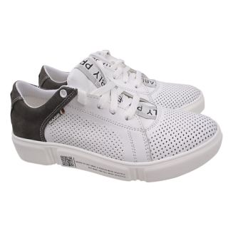 Кросівки чоловічі Maxus Shoes натуральна шкіра, колір білий