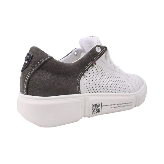 Кросівки чоловічі Maxus Shoes натуральна шкіра, колір білий 52-20LTCP