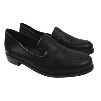 Туфли женские из натуральной кожи, на низком ходу, черные, Gelsomino 