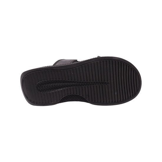 Шльопанці чоловічі Maxus shoes чорні натуральна шкіра 133-23LSHC