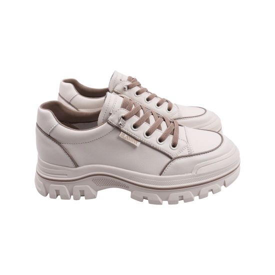 Кросівки жіночі Li Fexpert молочні натуральна шкіра 1310-23DTS