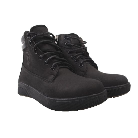 Черевики чоловічі Maxus Shoes чорні нубук 25-9ZHC