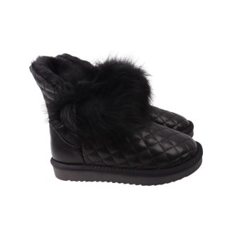 Уги жіночі UGG чорні натуральна шкіра