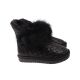 Уги жіночі UGG чорні натуральна шкіра 274-22ZU