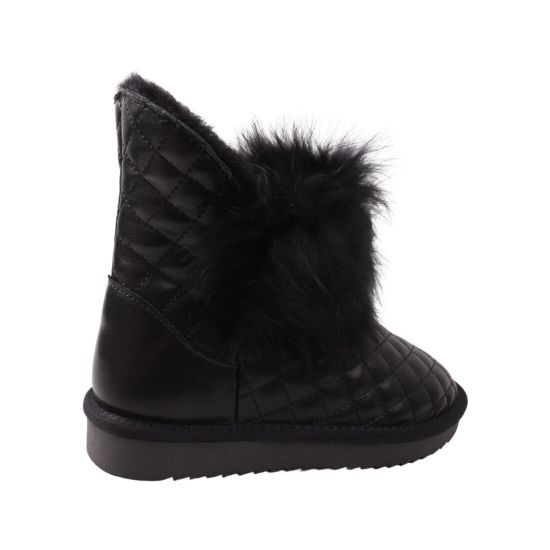 Уги жіночі UGG чорні натуральна шкіра 274-22ZU