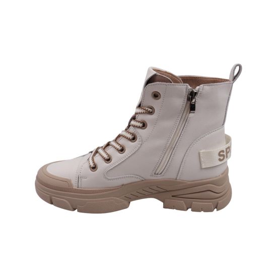 Черевики жіночі Berisstini молочні натуральна шкіра 109-22DHS