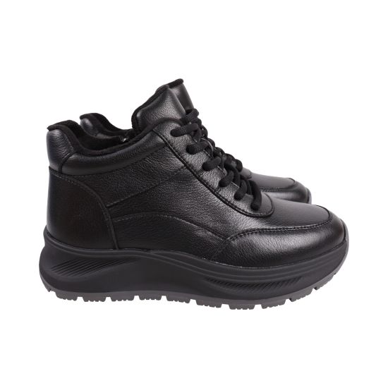 Черевики жіночі Renzoni чорні натуральна шкіра 1714-26DHS