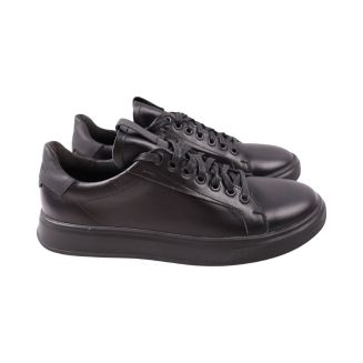 Кеди чоловічі Maxus shoes чорні натуральна шкіра