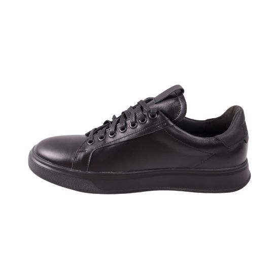 Кеди чоловічі Maxus shoes чорні натуральна шкіра 137-23DTC