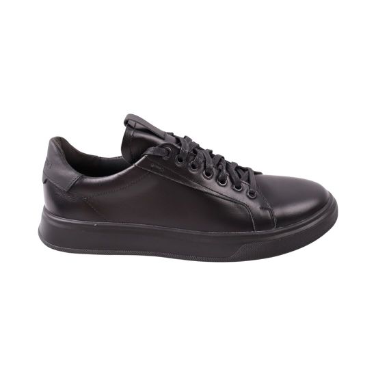 Кеди чоловічі Maxus shoes чорні натуральна шкіра 137-23DTC
