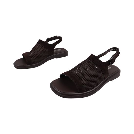 Босоніжки жіночі Kento кабірові натуральна замша 96-26LBC