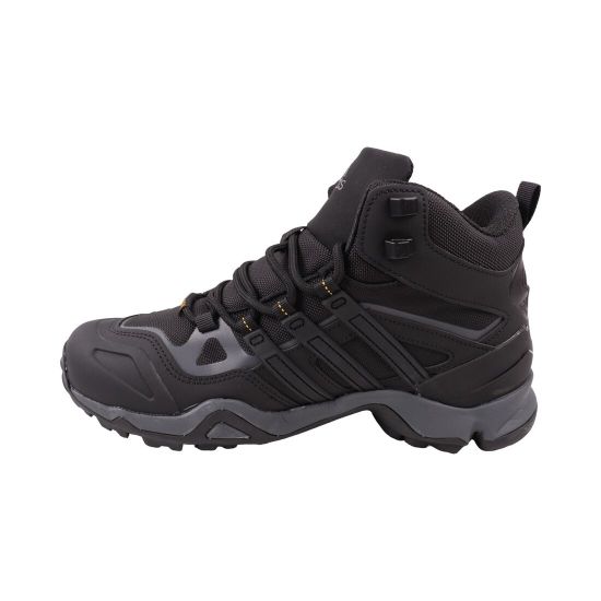 Ботинки мужские Adidas черные текстиль 176-26ZHS