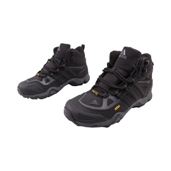 Ботинки мужские Adidas черные текстиль 176-26ZHS