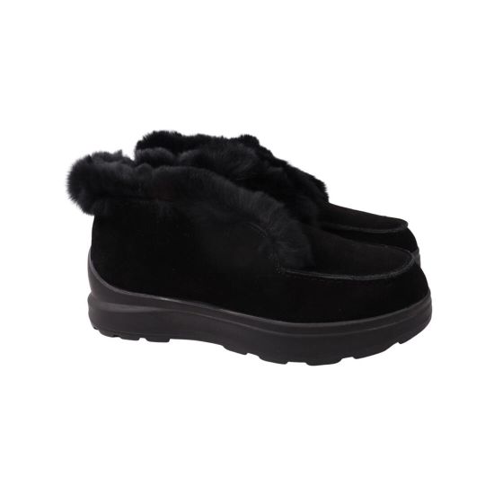 Уги жіночі UGG чорні натуральна замша 257-22ZU