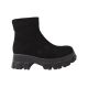 Черевики жіночі з натуральної замші, на платформі, чорні, високі, Туреччина Guero 382-21ZHC