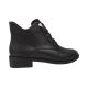 Черевики жіночі з натуральної шкіри, на низькому ходу, високі, чорні, Polann 93-9/20DHC